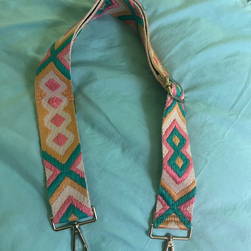 Colorful Geometric Guitar Strap